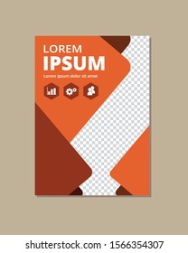 Business cover annual report modern template flat design flyer