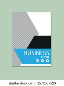 Business cover annual report modern template flat design flyer