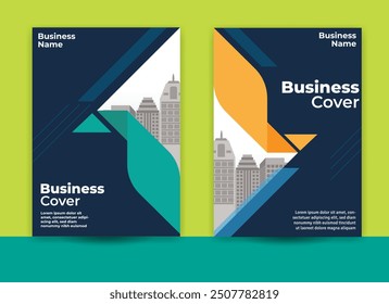 Business cover for annual report, promotion, brochure, flayer, pamphlet or for decoration, cover a4, modern cover