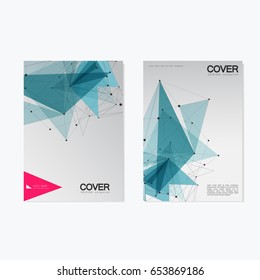 Business Cover Brochure Design / Vector Geometry Abstract Background