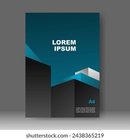 Business Cover design modern technology style. Annual report. Brochure template, catalog. Simple Flyer promotion. magazine. Vector illustration