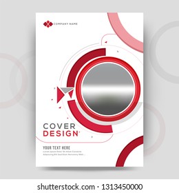 Business cover design or professional template layout with space for your image.
