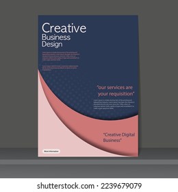 Business Cover Design Template Hintergrund für Buch, Broschüre, Flyer oder Poster.