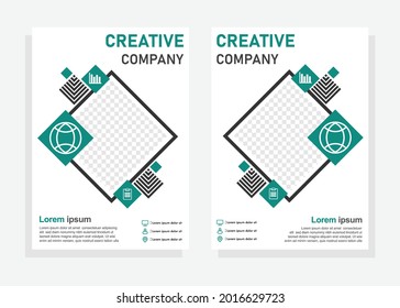 business cover design template. flyer, brochure design template. perfect for business marketing, promotion, presentation. editable vector