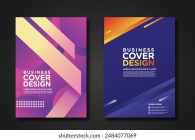 Business cover design template for Leaflet advertising, poster, magazine and other business. vector illustration artwork A4 size.