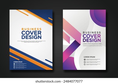 Business cover design template for Leaflet advertising, poster, magazine and other business. vector illustration artwork A4 size.