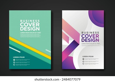 Business cover design template for Leaflet advertising, poster, magazine and other business. vector illustration artwork A4 size.