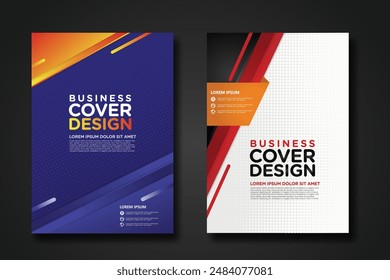 Business cover design template for Leaflet advertising, poster, magazine and other business. vector illustration artwork A4 size.