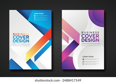 Business cover design template for Leaflet advertising, poster, magazine and other business. vector illustration artwork A4 size.