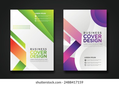 Business cover design template for Leaflet advertising, poster, magazine and other business. vector illustration artwork A4 size.