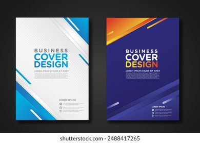 Business cover design template for Leaflet advertising, poster, magazine and other business. vector illustration artwork A4 size.