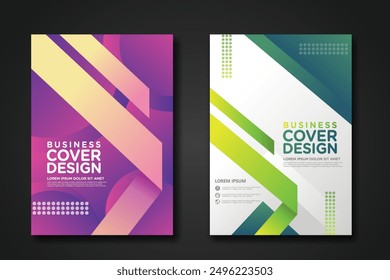 Business cover design template for Leaflet advertising, poster, magazine and other business. vector illustration artwork A4 size.