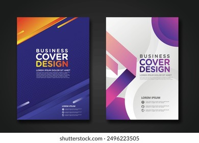 Business cover design template for Leaflet advertising, poster, magazine and other business. vector illustration artwork A4 size.