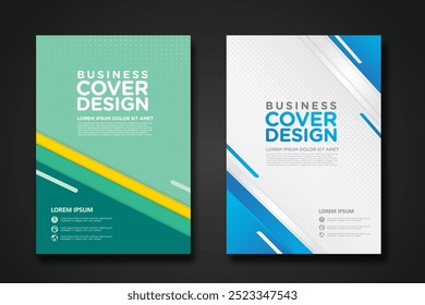 Business cover design template for Leaflet advertising, poster, magazine and other business. vector illustration artwork A4 size.