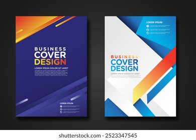 Business cover design template for Leaflet advertising, poster, magazine and other business. vector illustration artwork A4 size.