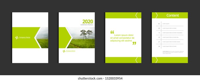 Business cover design template vector. Template A4 for annual report catalog magazine flyer booklet brochure. Sample image with Gradient Mesh.