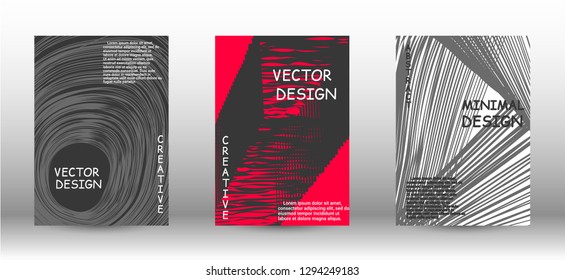 Business cover design. Wave lines.Striped background. Trendy geometric patterns. EPS10 Vector Design.