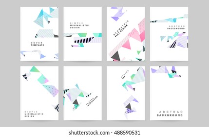 Business Cover Designs Set. Flyers, Posters, Magazine, Presentations, Leaflets, Front Pages, Books Covers Collection, EPS10 vector illustration