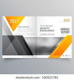 business cover page template layout brochure design with abstract shapes