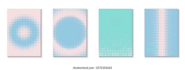 Business Cover Set. Color Circles On Memphis Layout. Dynamic Design For Hipster Folder. Party Flyer. Minimalist Music Background. Geometric Graphic Poster. Trendy Business Cover