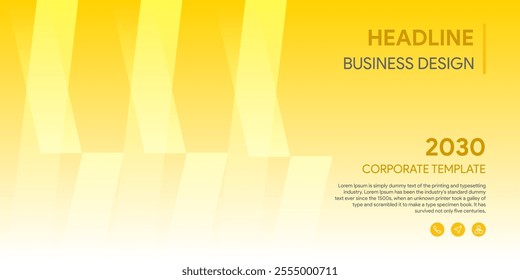 Business cover template in vector with abstract background