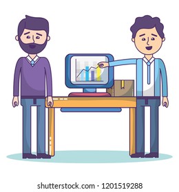 Business coworkers cartoons