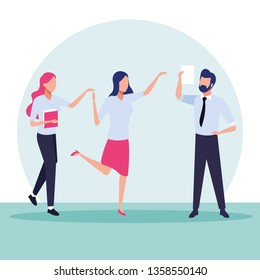 Business coworkers cartoons