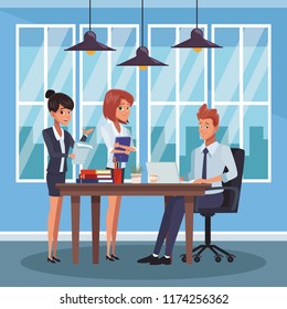 Business coworkers at office