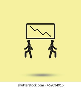 Business crack graph.
