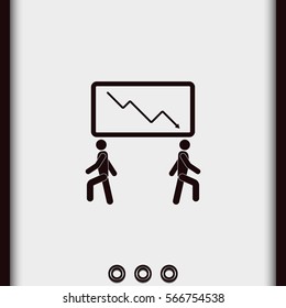 Business crack graph.