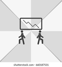 Business crack graph.