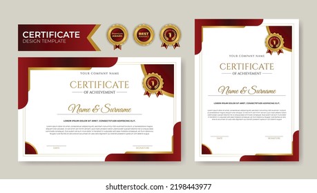 Business creative and best certificate design
