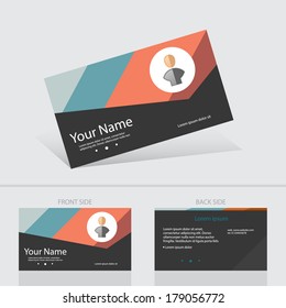 Business creative card abstract background templete. Vector illustration.
