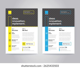Business Creative Flyer Design With 2 Color Variation