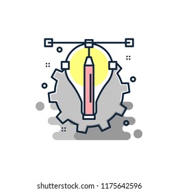 business creative icon. Element of business icon for mobile concept and web apps. Colored business creative icon can be used for web and mobile