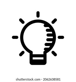 business creative idea icon lamp. Financial idea Logo vector illustration