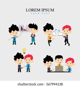 Business creative illustration