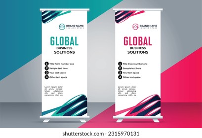 business creative roll up display standee for presentation purpose