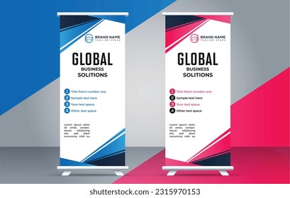business creative roll up display standee for presentation purpose