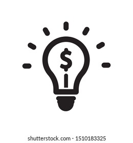 Business creative solution, business idea icon