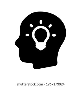 Business creativity icon.mind,innovation (vector illustration)