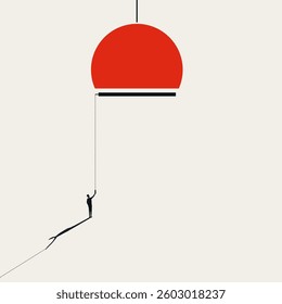 Business creativity vector concept. Symbol of new ideas, innovation, solutions, strategy. Minimal design eps10 illustration.