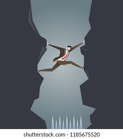 Business crisis - Business concept vector