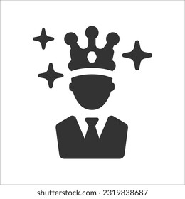 Icono de la corona de negocios, Vector Graphics