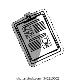 Business curriculum vitae icon vector illustration graphic design