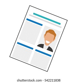 Business curriculum vitae icon vector illustration graphic design