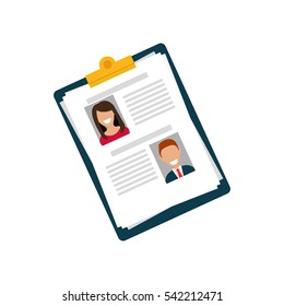 Business curriculum vitae icon vector illustration graphic design