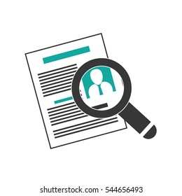 Business curriculum vitae icon vector illustration graphic design
