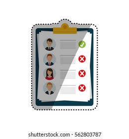 Business curriculum vitae icon vector illustration graphic design