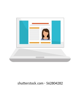 Business curriculum vitae icon vector illustration graphic design